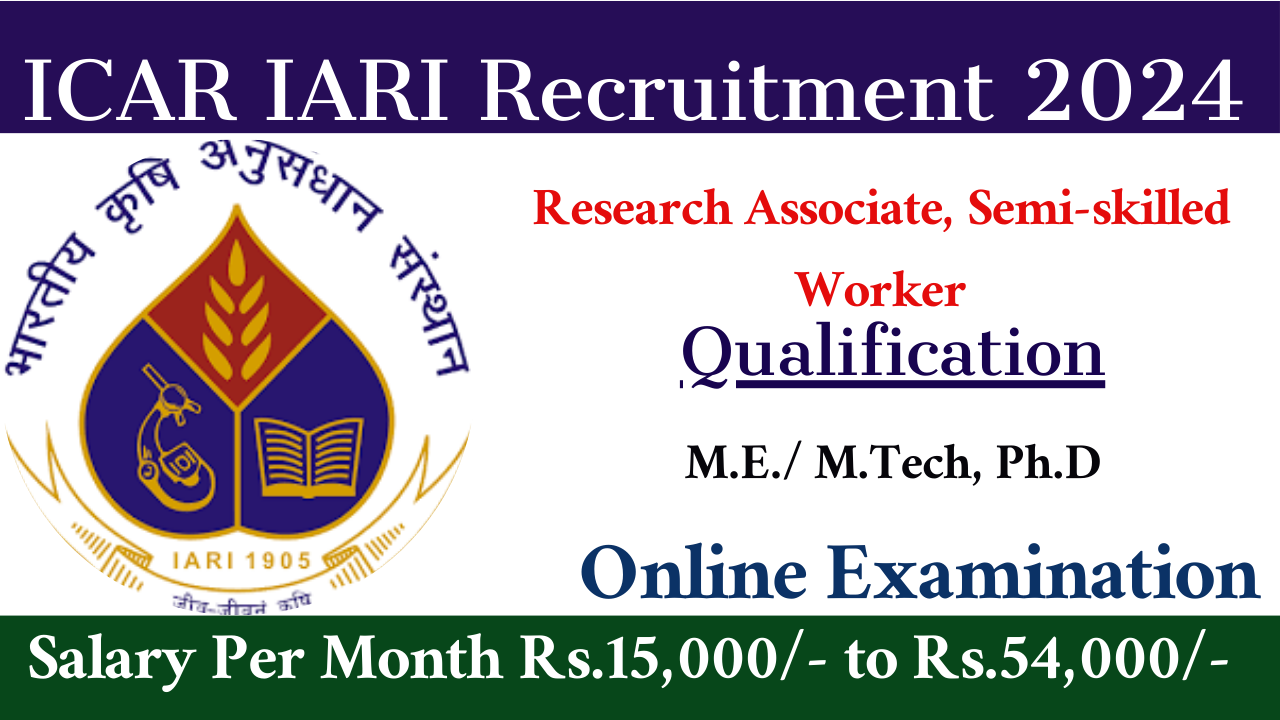 Recruitment of Assistant IARI 2022 //Download Admit Card // -  sarkariwallahjob.com