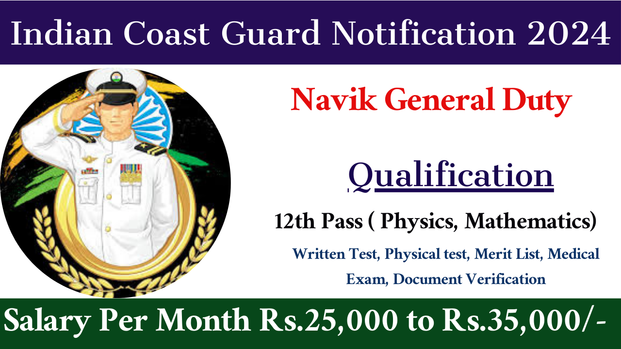 Indian Coast Guard Notification 2024