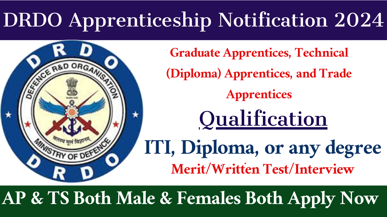 DRDO Apprenticeship Notification 2024